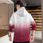 Autumn Gradient Color Men's Hooded Sweater Loose Wild Tide Brand Couple Bottoming Hoodies For Men Shirt Men's Clothing