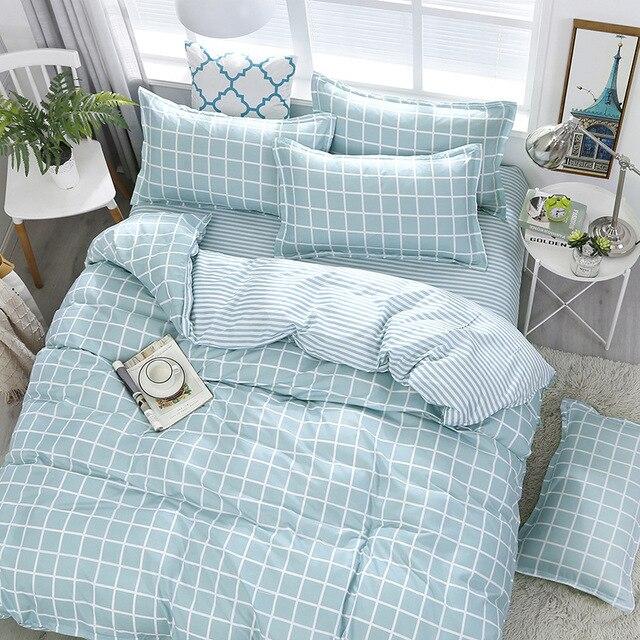 Cheap Four-Piece Bedding Set Quilt Cover Sheet Pillowcases Suit Polyester Anti-Static Delicate Children's Student Princess Style