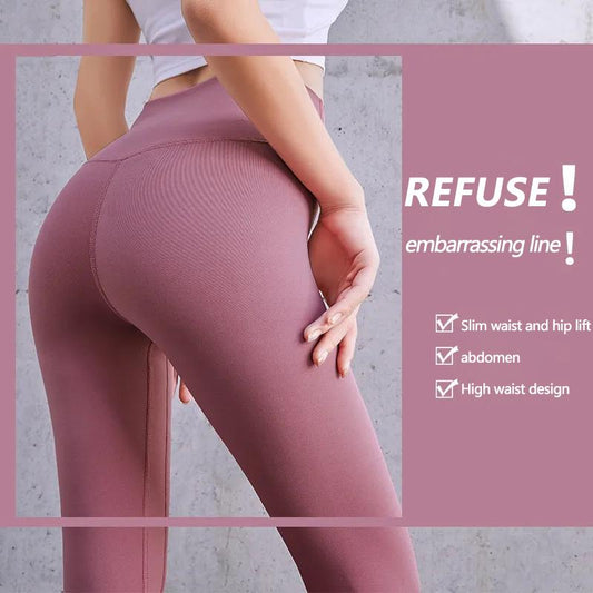 Peach Hip Yoga Pants Women's Sports Sets Fitted Stretch High Waist Leggings Thin Hip Lift Fitness Pants Sports Pants Leggings Casual Jogging Pants