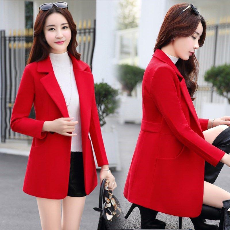 Autumn Winter Wool Jacket Women Double Breasted Coats Overcoat Coat Pockets Woolen Long Coat Top