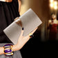 Elegance Luxury Women's Clutch Bag Chain Shoulder Bag Ladies Smooth Leather Wedding Evening Banquet Bridal Rhinestones Clutch Purse