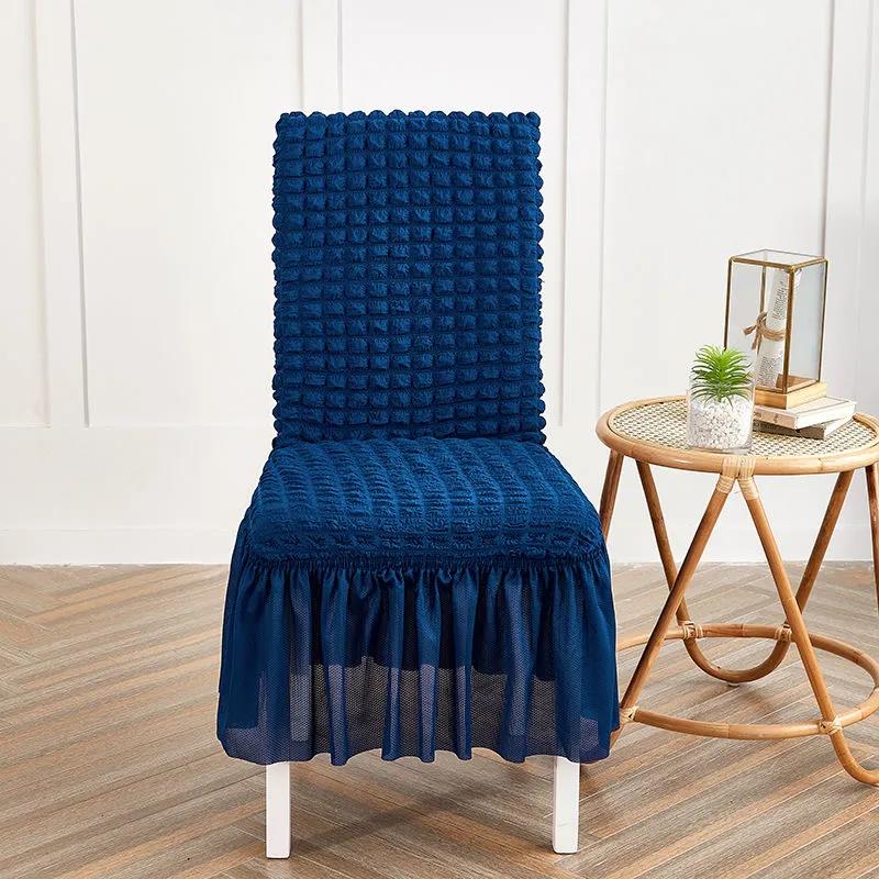 Thick Non-slip Bubble Lattice Chair Cover Elastic Skirt Type One-piece Office Chair Cover Luxury Home Chair Cover
