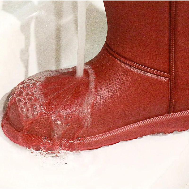 Women Winter Snow Boots  Non-slip  Waterproof Rain Boots Plus Velvet Cotton Shoes Warm Student Boots