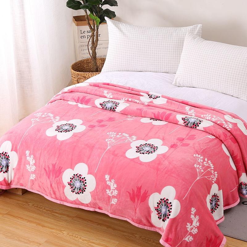 Home Textiles Super Warm Blankets Luxury Blankets for Beds Coral Flannel Blankets Plus Fluffy Fluffy Warm Casual Blankets Autumn and Winter Blankets