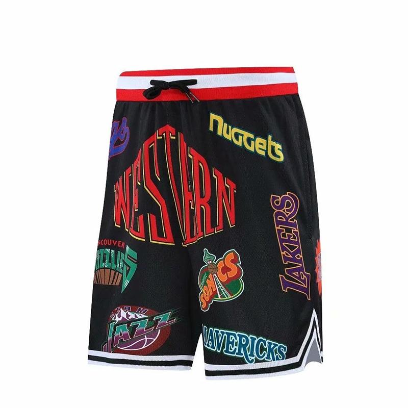 Trend New Season Basketball Comic Pants Men's Sports Running Street Ball Shorts Training Loose Knee-length Shorts