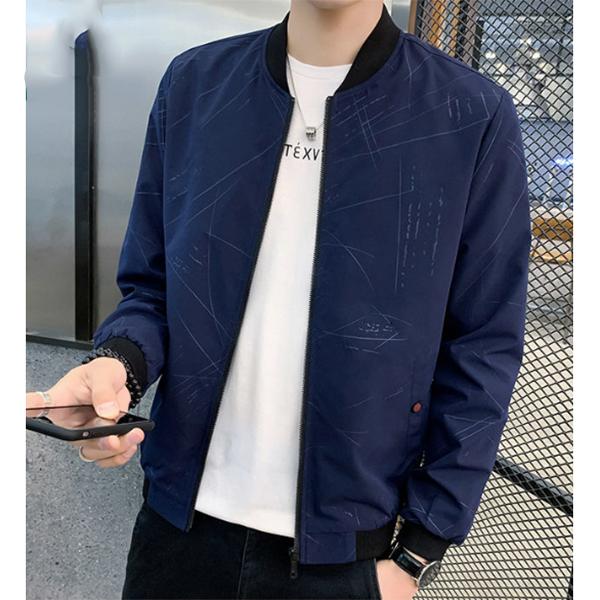 Spring and Autumn Jacket All Match Slim Baseball Jacket Casual Stand Collar Zipper Thin Jacket Outdoor Sports Jacket