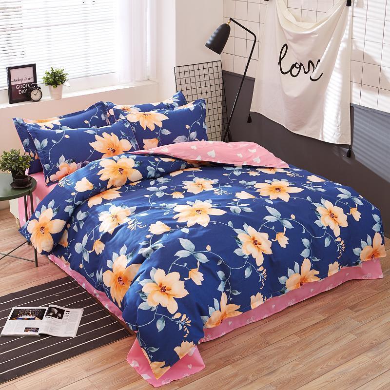 New Fashion Home Textile Bedroom Bedding Sets Colorful Geometry Duvet/Quilt Cover Bed Sheet