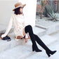 Black Elastic Flock Slim Fit Over The Knee Boots Women Autumn Winter Ladies High Heel Plus Velvet Thigh High Boots Chunky Heel Suede Boots