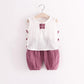 Cotton Baby Sets Leisure Sports Boy Girl Button T-shirt + Shorts Sets Toddler Clothing Baby Boy Girl Clothes