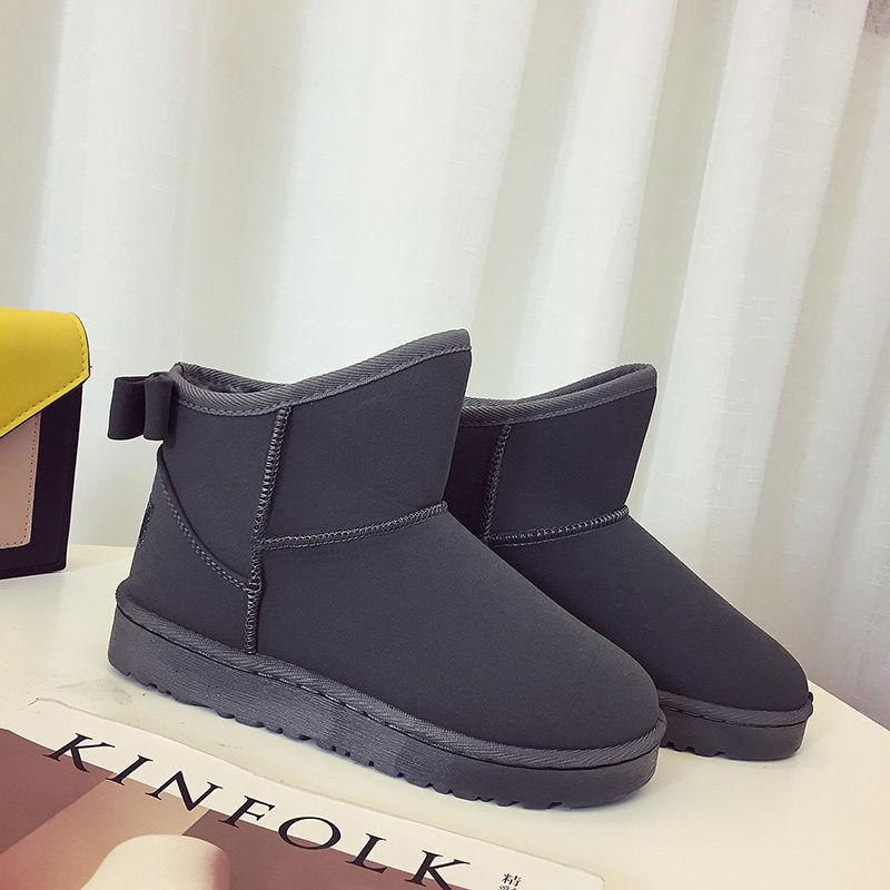 Winter Plus Velvet Thick Snow Boots Women Thick-soled Short Tube Short Boots Korean Cotton Shoes