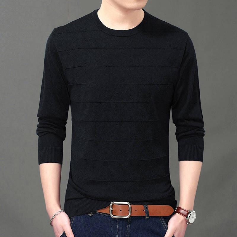 Sweater Men 2019 Autumn Winter V-Neck Knitted Sweater Pullover Men Casual Mens Sweaters Pull Homme