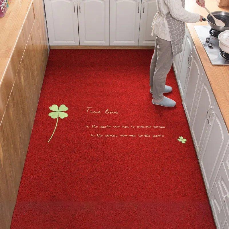 Household Kitchen Non Slip Mat Doormat Door Mat Entrance Door Carpet Bedroom Bathroom Toilet Absorbent Carpet
