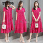 Summer Women Boho Style Print Beach Dress Vestidos Women Midi Party dress