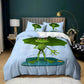 3D Digital Printing Pillow Socket Three-piece Bedding Set Funny Style Double Bed Home Bedding