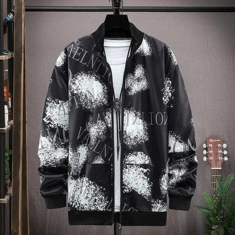 Spring and Autumn Trend Men's Men's Zipper Stand Collar Sweater Camouflage Jacket Long-sleeved Casual Jacket