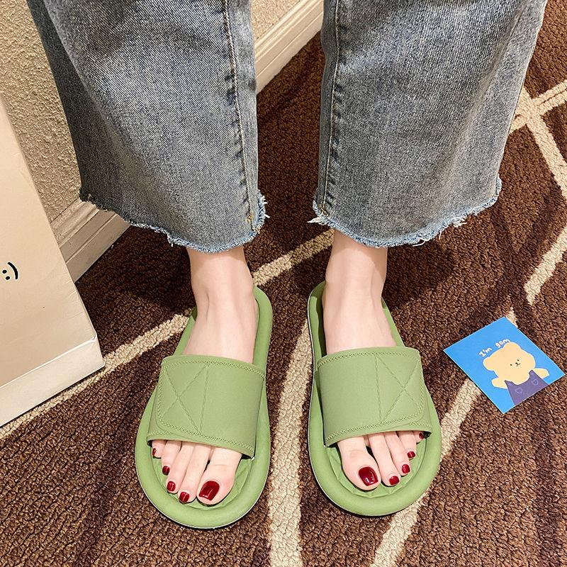 Slippers Women Summer Beach Sandals Household Indoor Silent Non-slip Bathroom Bathing Sandals and Slippers Women