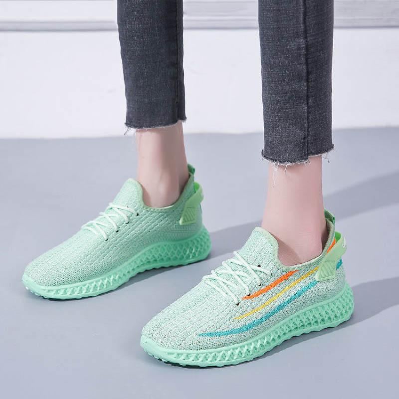 Shoes Women 2021 Spring Summer New Fashion Casual Sports Shoes Mesh Single Shoes Breathable Lightweight Women