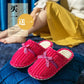 Non-Slip Home Slippers Winter Warm Women Indoor Cotton Non-slips Ladies Soft Slippers Memory Foam Bedroom Couples Shoes