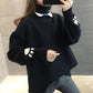 Winter Women's Turtleneck Sweater Women Plus Velvet Thick Loose Bottoming Shirt Autumn and Winter Wear All-match