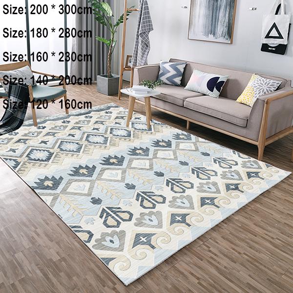 Living room carpet sofa coffee table pad room full bedside home carpet 3D European style carpet