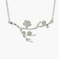 Fashion Ethnic Style Necklace Plum Blossom Branch Necklace Clavicle Chain Flower Ornament
