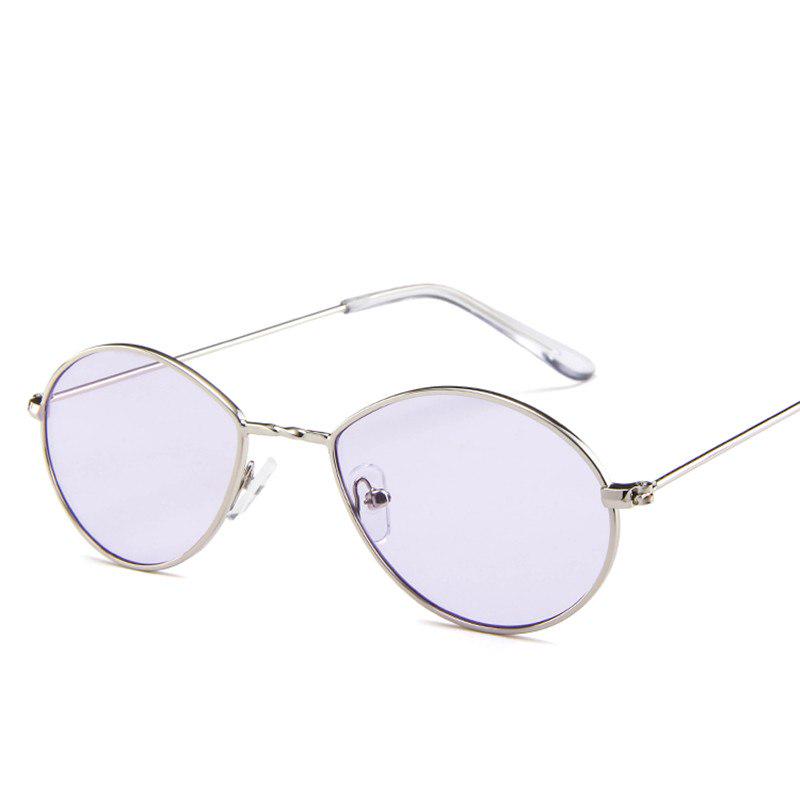 small oval sunglasses women retro red eyewear vintage glasses gold metal frame mirror points vintage