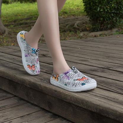 Womens Casual Clogs Breathable Beach Sandals Valentine Slippers Summer Slip on Women Flip Flops Shoes Home Shoes for Women