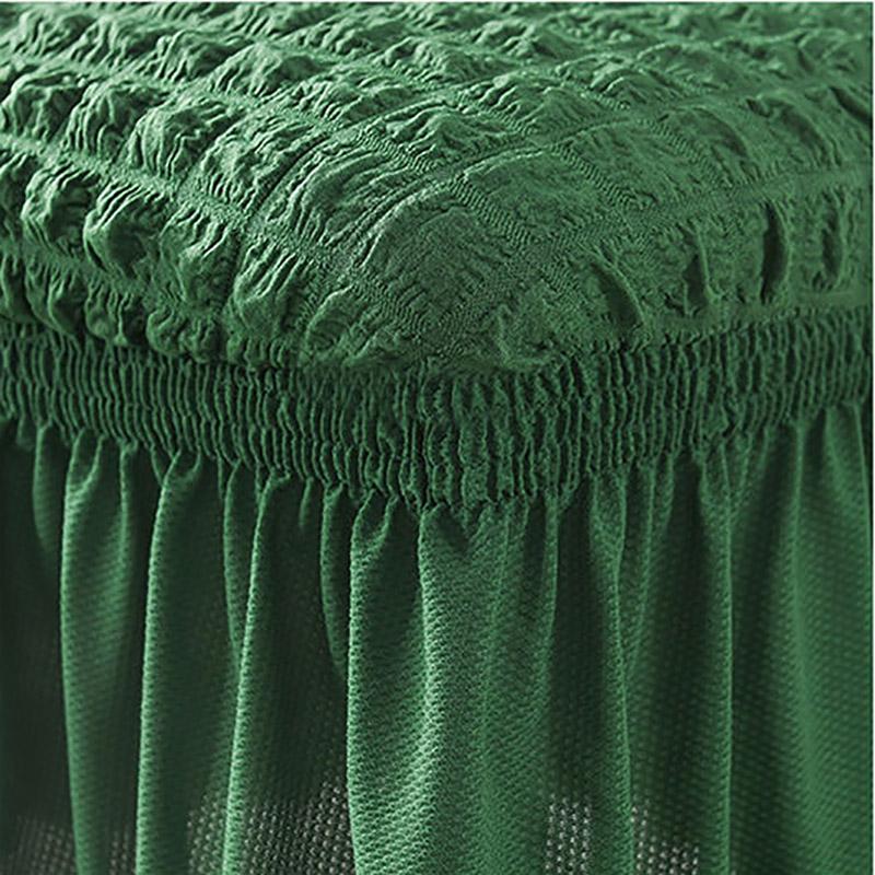 Bubble Lattice Skirt Swing Home Seat Cover One-piece Elastic Office Chair Cover Luxury Dining Chair Cover Hotel Chair Cover