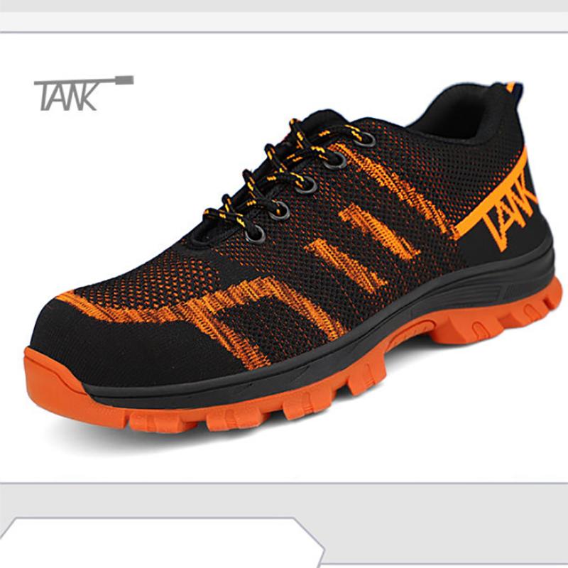 Men's Sports Shoes Safety Shoes Good Anti-smashing Anti-stab Wear-resistant Flat Shoes Casual All-match Sports Shoes