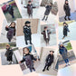 Girls Down Padded Jacket Fashion Cute Girl Padded Jacket Big Children Mid-length Padded Jacket