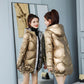 Disposable Cotton Clothes Women's Bright Cotton Coat Women's Short Winter Loose and Colorful Hooded Down Cotton Warm Thick Coat