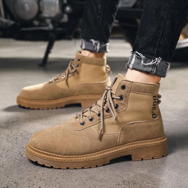 Men Boots Fashion Motorcycle Boots Autumn Winter Men Ankle Martin Boots Retro Vintage Boot Shoes