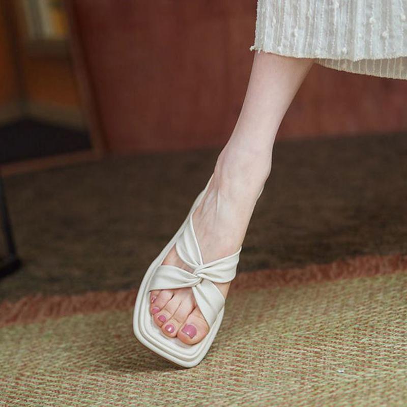 High-heeled Slippers Women's Summer Korean Version of All-match Comfortable Wedge Sandals Flip-flops Increased Sandals