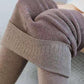 Imitation Cashmere Winter Leggings for Women's Outer Wear Plus Velvet Thickening One-piece Pants Plus Size High Waist Slimming Warm Pants Pantyhose