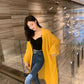 Batwing Sleeve Women's Beach Sun Protection Cardigan Plus Size Shawl Loose Outer Chiffon Long Sleeve  Mid-calf Solid Color