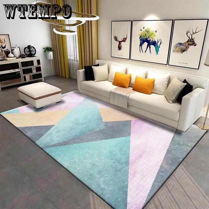 Nordic Style Geometric Simple Carpet Carpets for Living Room Carpet Kids Room Non-slip