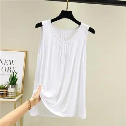 Multicolor Women T- Shirt Sleeveless  Blouses Casual Tops  Loose size