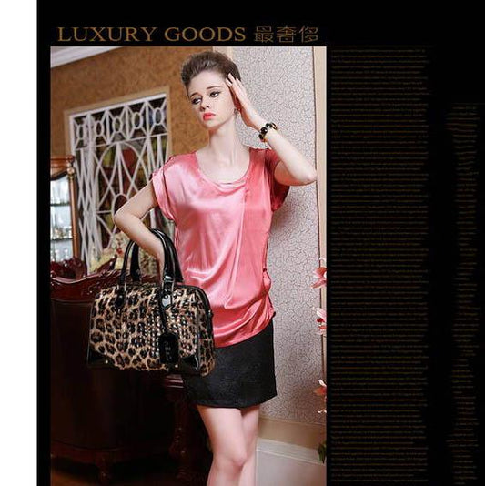 Leather Shoulder Bag Female Leopard Pure Leather Women's Leather Bag Portable Diagonal