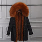 Winter Coat Shawl Jacket Hood Faux Fur Scarf Collar Overcoat Necks Down Coat Accessories