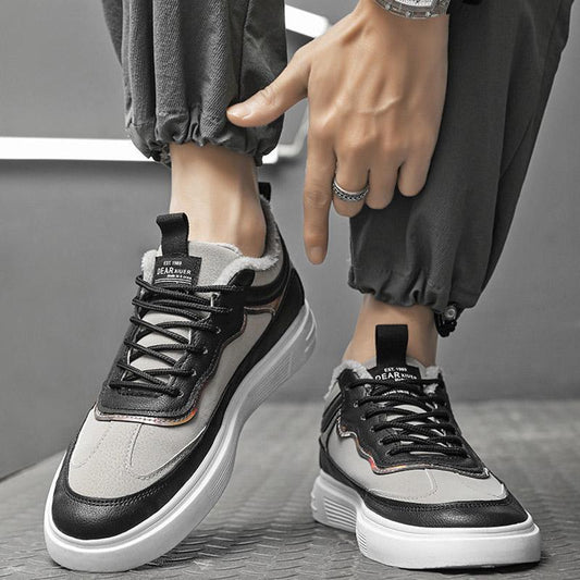 Winter Aj Men's Shoes Warm Plus Velvet Cotton Shoes Men's Shoes Casual Shoes Sneakers Running Shoes