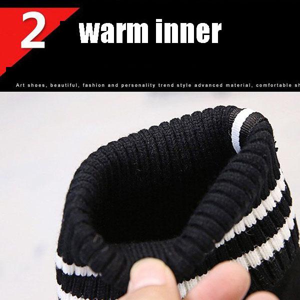 Thick-soled Ankle Boots Inner Heightening Suede Casual Snow Boot Plus Velvet Inner Martin Boots Women Soft Sole  Winter Footwear