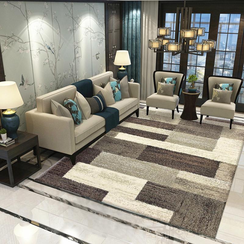 Nordic Living Room Carpets Geometric Floor Mats Anti-Slip Tapete for Sofa Table Bedroom Area Rugs
