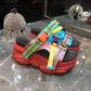 2020 Top-selling Women Sandals Plus Size Butterfly Bow Slippers Summer High Heel Shoes Big Flower Design Slippers