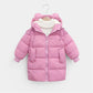 Children's Padded Jacket Boys Korean Mid-length Padded Jacket Women's Middle and Small Children Down Padded Jacket Thick Winter
