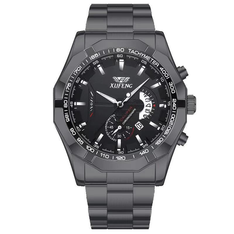 Full Automatic Watch Men Gold Mechanical Watches Waterproof Luminous Hands Date Calendar Automatique