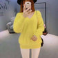 High Quality Fashion Women's Sweater Winter Loose Lazy Pullover Thick Base Sweater Waterproof Mink Velvet Women's Coat