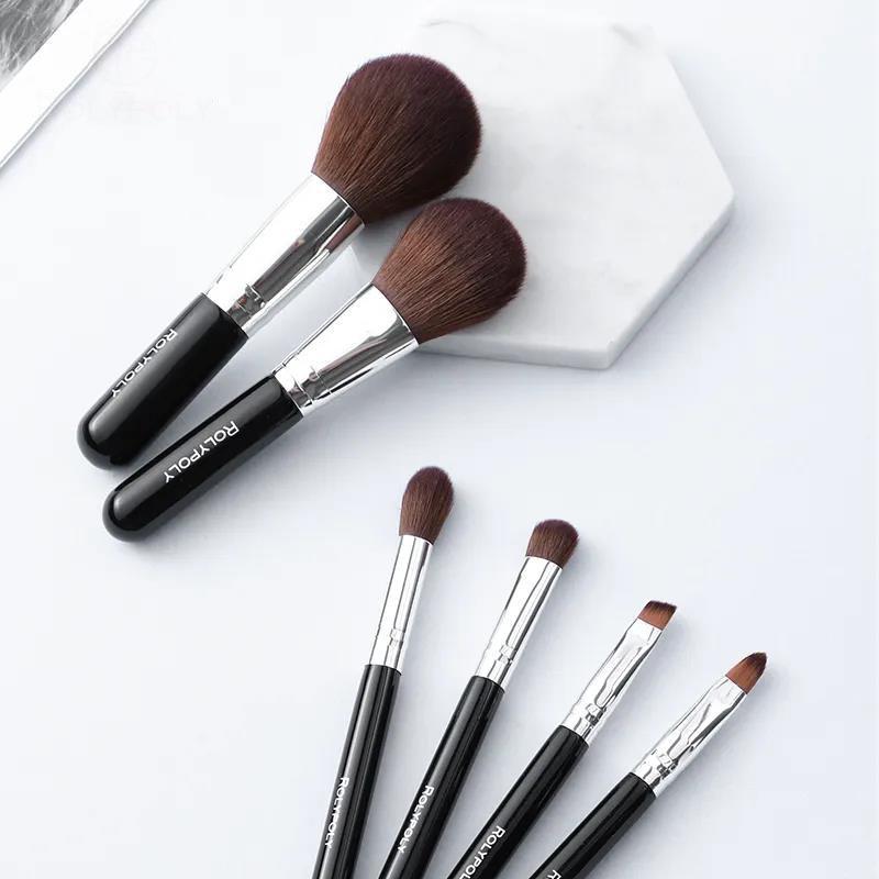 6pcs Mini Makeup Brush Set Full Soft Hair Portable Eye Beginner Makeup Set