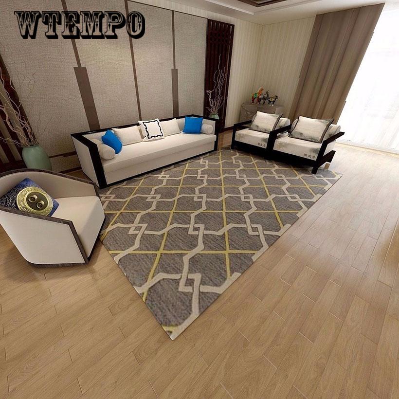 Nordic Simplicity Carpet Sitting Room The Bedroom Tea Table Rugs Non-slip Geometric Carpets