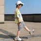 Boys Clothing Children Summer Boys Clothes Cartoon Kids Boy Clothing Set T-shit+Pants Cotton