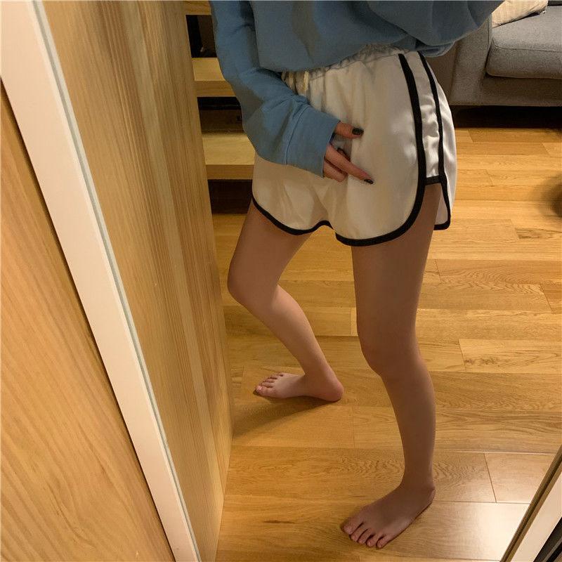 Summer Sports Shorts Female Korean Version of The High Waist Loose Large Size Student Youth Home Pajamas Running Yoga Three-point Pants